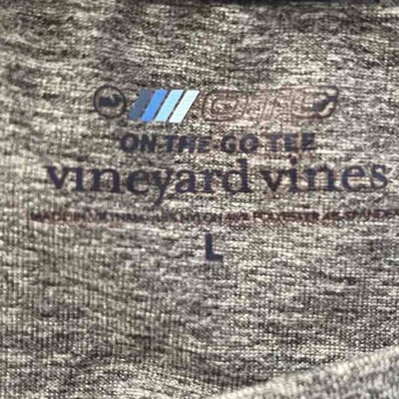 Vineyard Vines  Grey  Women's T-shirt size L - Picture 4 of 10